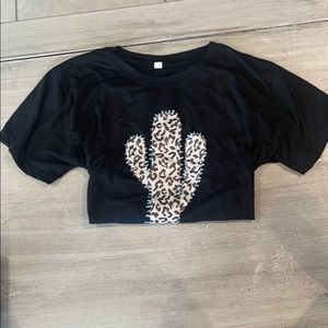 Cactus vinyl print Tshirt. Size m-l